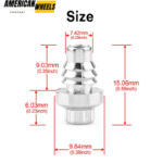 100pcs 9.84mm Wheel Rivets Nuts Rim Lip for 7.3mm Hole Wheel Modification Rivets - 23112223 - Image 4