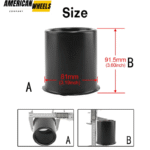 Stainless 3.19in Push Through Open Ended Center Caps for Boat Trailer/Truck Wheels - 20274313MB - Image 4