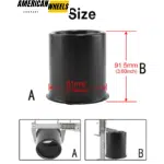 Stainless 3.19in Push Through Open Ended Center Caps for Boat Trailer/Truck Wheels - 20274313MB - Image 4