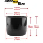 4.25in Push Thru Trailer Wheel hub Center Caps for 4.25in Bore 3.46in Tall - 20274321[74306MB+20971] - Image 4