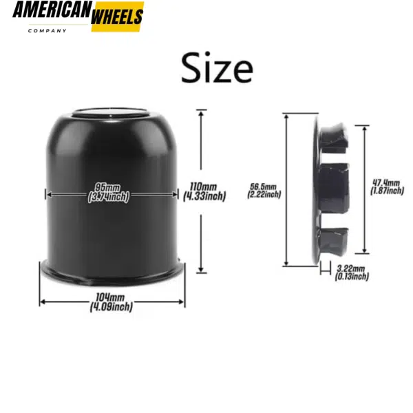 3.74in Stainless Push Through Center Cap with 4x Plus Plug Caps for 3.74' Bore 3.9'Tall - 20274602[74323+74249]x4 - Image 3