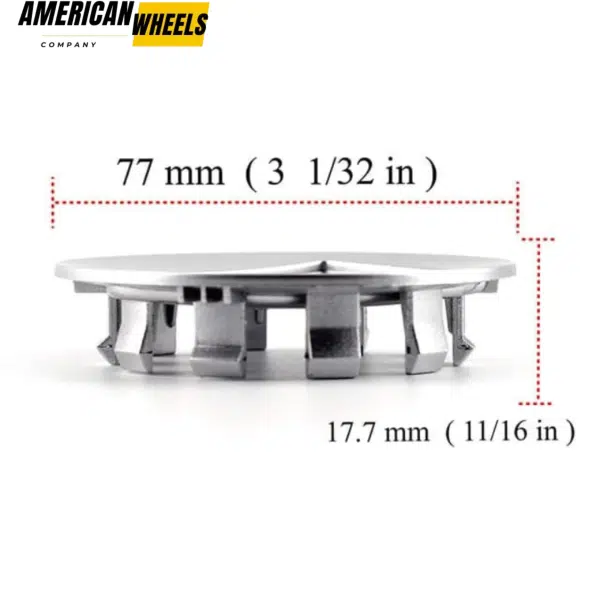 Porsche 911 718 Boxster Cayenne Cayman Wheel Center Caps 7L5601149 4pcs 77mm 3 1/32in - 20213809 - Image 4