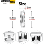 4pcs 51mm 2.01in Universal Wheel Dust Hub Cover Aftermarket Modification Parts - 20260008CH - Image 3