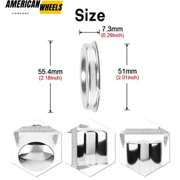 4pcs 51mm 2.01in Universal Wheel Dust Hub Cover Aftermarket Modification Parts - 20260008CH - Image 3