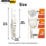 2010-2017 GMC Terrain 17" Rims Wheel Hub Center Caps #9597973 167mm 6 9/16in - 20274253SV - Image 4