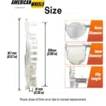 2010-2017 GMC Terrain 17" Rims Wheel Hub Center Caps #9597973 167mm 6 9/16in - 20274253SV - Image 4