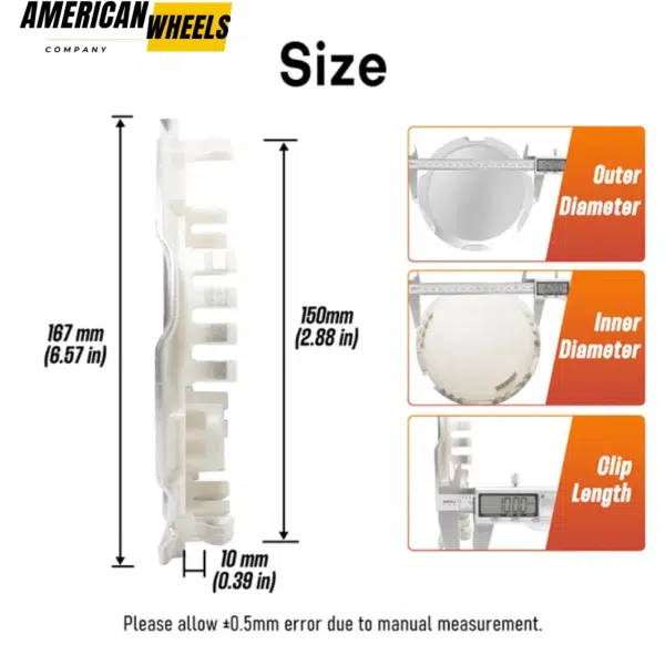 2010-2017 GMC Terrain 17" Rims Wheel Hub Center Caps #9597973 167mm 6 9/16in - 20274253SV - Image 4