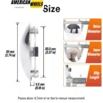 Boss Motorsports Wheel Center Caps #3156-06 #ACC3156-06 #3156 95mm 3 13/16in - 20272039CH - Image 4