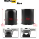 3.19in Push Through Center Caps Stainless Steel 2x Closed 2x Open End for Trailer Hub Cap - 74345MB=[74334MB+74304MB]x2 - Image 3