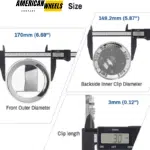 2006-2009 Lincoln Zephyr Town Car MKZ Wheel Center Caps #4W1Z-1130-EA 170mm 6.69in - 20274257 - Image 3