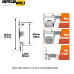 Ford Focus 16" 18" 19" 20" Taurus Wheels Center Caps 97BZ-1130-C 69mm 2.7in 4pcs - 20272060 - Image 6