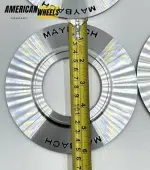 Chrome Mercedes Benz Maybach 154mm Wheel Center Caps Wheel Center, Part Number G006-1 Fits 60mm or 68mm Center Bore/Hole AMG Benz Maybach - Image 9