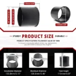 5.15in Opened End Trailer Wheel Center Caps Push Thru Hub Caps for 5.15in Bore 4.69in Tall RV Truck Rims - 20274354 - Image 5