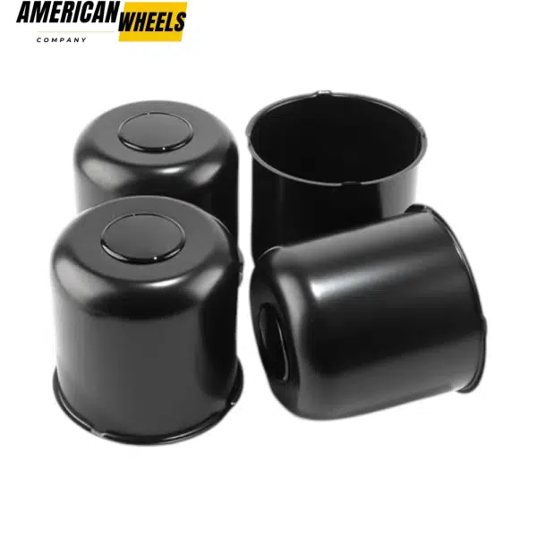 130mm 5.12in Stainless Push Thru Center Caps for 5.12in Bore 4.49in Tall Trailer Rims - 20274316 - Image 2
