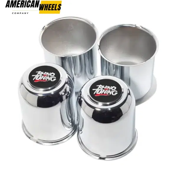 3.74in Push-Thru Center Caps with Removable Top Cap for 3.74'' Trailer Bore 3.85'' Tall - 20260021CH=[74072+20970]x4 - Image 2