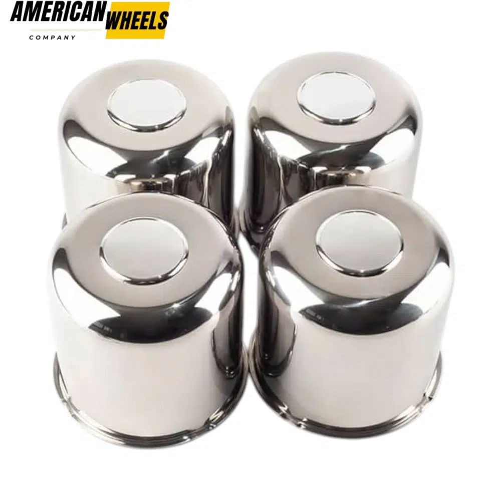 c2da5ade-1392-429f-86f3-b6221460d949 130mm 5.12in Stainless Push Thru Center Caps for 5.12in Bore 4.49in Tall Trailer Rims - 20274316 - Image 1