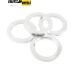 108mm 4.25in ID: 78mm 3.07in High-Quality Silver Aluminum Alloy Hub Centric Ring - 23137015 - Image 2