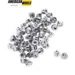 100pcs 16.9mm Aftermarket Chrome Wheel Rivets Nut for 10mm Bore Wheel Rivets - 23112230CH