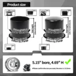 5.15in Push Thru Center Cap 2 Close 2 Open for 5.15" Trailer Center Bore 4.69in Tall - 20274368=[74354+74222]x2 - Image 6