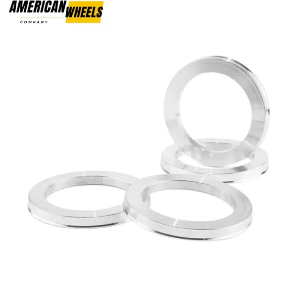 106mm 4.17in ID: 78mm/3.07in Aluminum Hub Centric Rings Brushed Surface Texture - 23137012 - Image 2