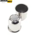95mm 3.74in Push Through Center Caps for 3.74" Bore Rims Stainless Steel Center Hub cap - 20274323 - Image 3