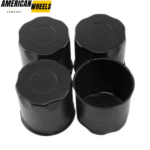 Stainless 4.25in Bore Push Through Center Caps 4.17in Height for Trailer Rims - 20274337