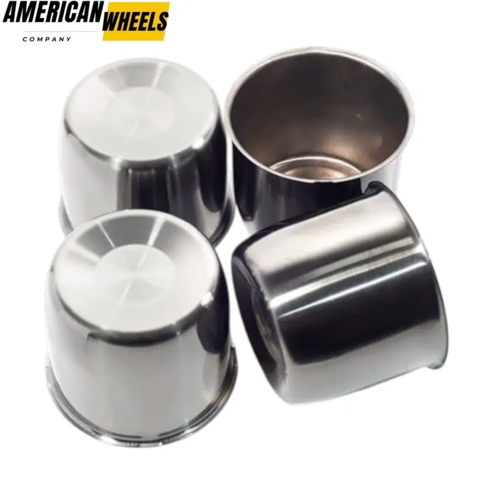208a22d1-0260-4dd0-a2b4-5097c0438dda 4.25in Polished and Brushed Stainless with Black Chrome Push Through Center Caps 3.46in Tall - 20274348BC - Image 1