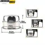 Stainless 3.31in Push Through Center Caps With O-ring Rubber for 3.31in Bore 2.2in Tall - 20274314 - Image 3