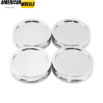 4pcs 58mm 2 5/16in Chrome Universal Center Caps Aftermarket Parts - 20290017CH