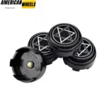 4pcs 67mm 2.62in Floating Center Caps for Enkei RPF1 Rays ZE40 F150 18" Rim - 14569[14006+14519BK] - Image 2