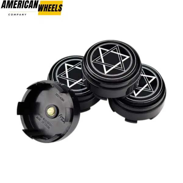 4pcs 67mm 2.62in Floating Center Caps for Enkei RPF1 Rays ZE40 F150 18" Rim - 14569[14006+14519BK] - Image 2