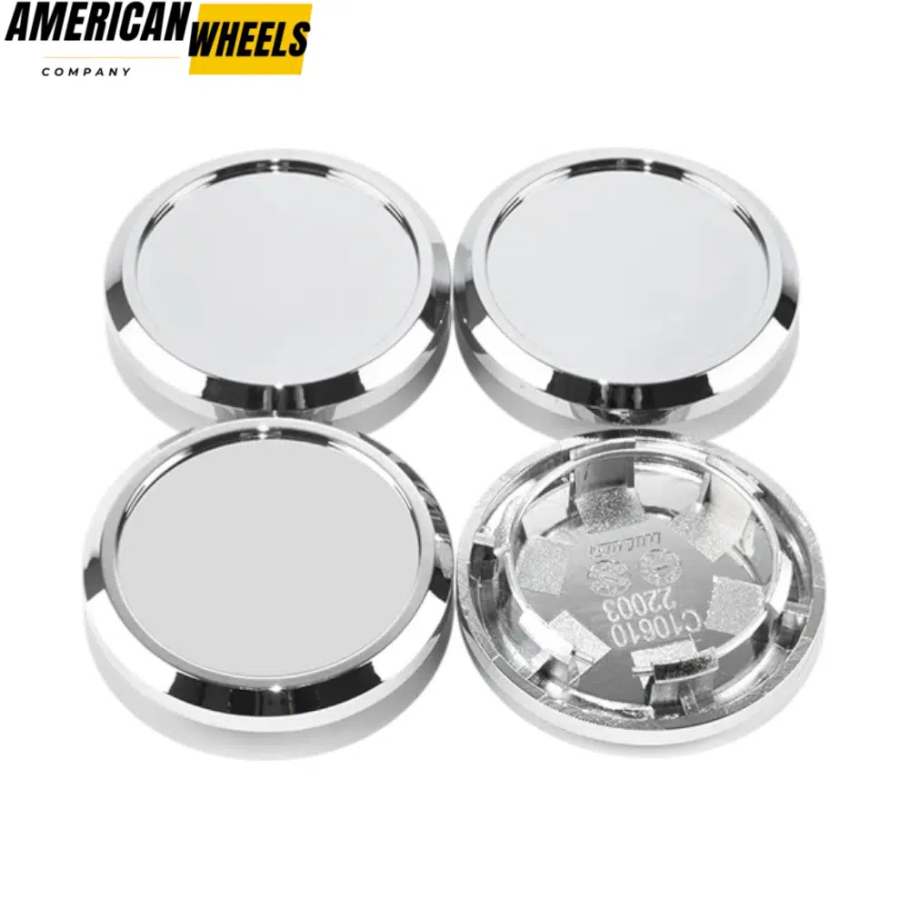 41e857cf-ba13-4168-9a2d-05be5f114b45 70mm 2 12/16in Chrome Universal Wheel Center Caps 4pcs - 20230006CH - Image 1
