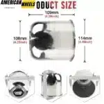 Stainless 4.25 Push Through Center Caps Removable Top Cap Trailer Center Caps - 20274341=[74311+20970] - Image 5