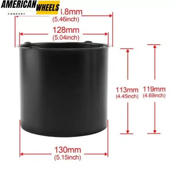 5.15in Stainless Steel Opened End Push Thru Trailer Center Caps for 5.15" Center Bore - 20274315 - Image 4