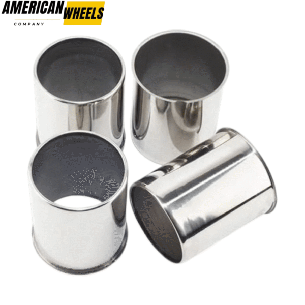 3.27in Stainless Open Ended Push Thru Center Caps Triler Hub Caps for 3.27in Bore Rims - 20274329 - Image 2