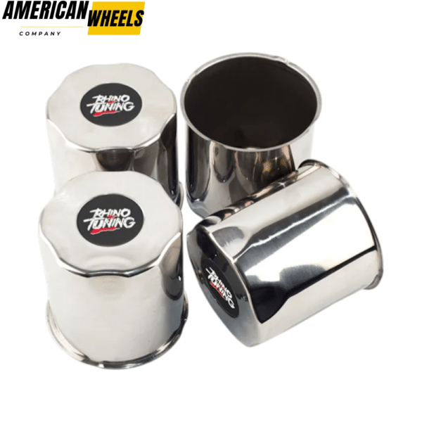 108mm 4.25in Stainless Steel Push Through Center Cap for 4.25" Bore 4.17" Tall Truck Hub Caps - 20274347=[74337+20970] - Image 5