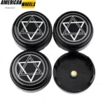 4pcs 67mm 2.62in Floating Center Caps for Enkei RPF1 Rays ZE40 F150 18" Rim - 14569[14006+14519BK]