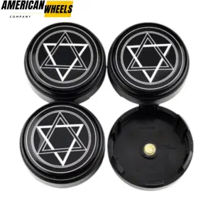 4pcs 67mm 2.62in Floating Center Caps for Enkei RPF1 Rays ZE40 F150 18" Rim - 14569[14006+14519BK]
