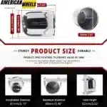 81mm 3.19in Trailer Push Through Center Caps for 3.19" Rims Center Bore 3.5" Tall - 20263009CH=[74071+71012] - Image 3