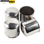 4.25 Push Through Center Caps Stainless Trailer Center Caps for 4.25in Bore 4.33in Tall - 20274338 - Image 2