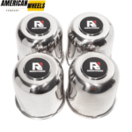 Stainless 4.25 Push Through Center Caps Removable Top Cover for 4.25in Rim Bore - 20263018 [74311+71011]