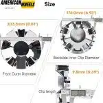 2017-2019 Chevy Tahoe Wheel Rim Center Caps #23217261 #84128121 203mm 8in - 20274246 - Image 3