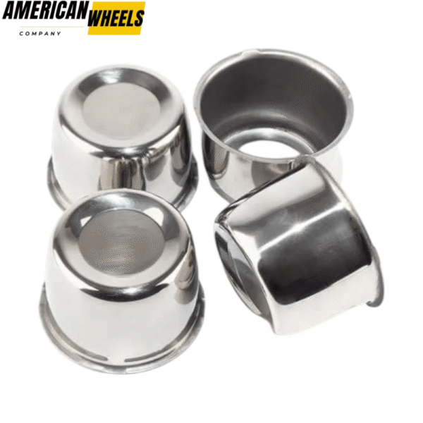 Stainless 3.31in Push Through Center Caps With O-ring Rubber for 3.31in Bore 2.2in Tall - 20274314 - Image 2