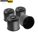 4.88in Stainless Push Through Center Caps for 4.88in Bore 4.37in Tall Truck Rims  - 20274340=[74303+20970] - Image 2