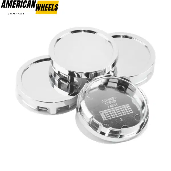 4pcs 58mm 2 5/16in Chrome Universal Center Caps Aftermarket Parts - 20290017CH - Image 2
