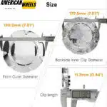 2007-2013 Cadillac Escalade EXT ESV Wheel Center Hub Caps #9597286 199mm 7 13/16in - 20274243 - Image 2