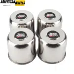 4.88in Stainless Push Through Center Caps for 4.88in Bore 4.37in Tall Truck Rims  - 20274340=[74303+20970] - Image 6