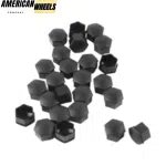 83mm Center Hub Caps (4pcs) and Trailer Lug Nut Covers (25pcs) for Tesla Cybertruck Terrain Wheels - 20250004BK=[20214726BKx4+23112227MBx25] - Image 2