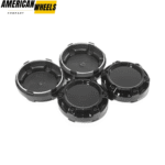 OD: 76.5mm 3in ID: 73mm 2.88in Universal Wheel Center Caps Black 4pcs - 20274255