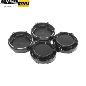 OD: 76.5mm 3in ID: 73mm 2.88in Universal Wheel Center Caps Black 4pcs - 20274255